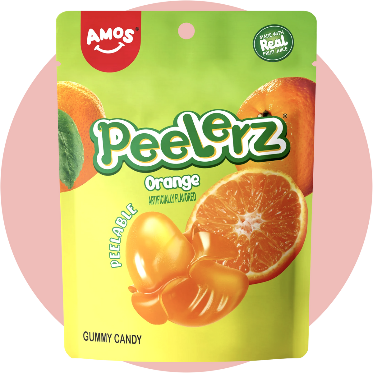 Amos Peelerz Gummy Orange – Peelable Fruchtgummi mit intensivem Orangengeschmack