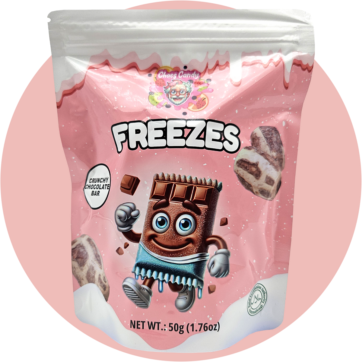 Freeze Dried Chocolate Bars – Gefriergetrocknete Schokoriegel von Chaos Candy Freezes mit knuspriger Textur