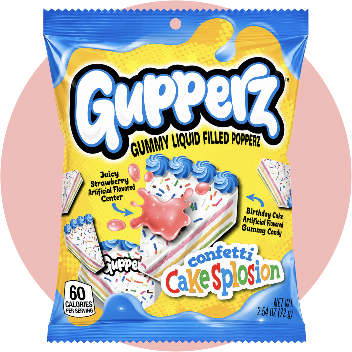 Gupperz Confetti Cake Splosion Candy Gummies mit Birthday Cake Geschmack