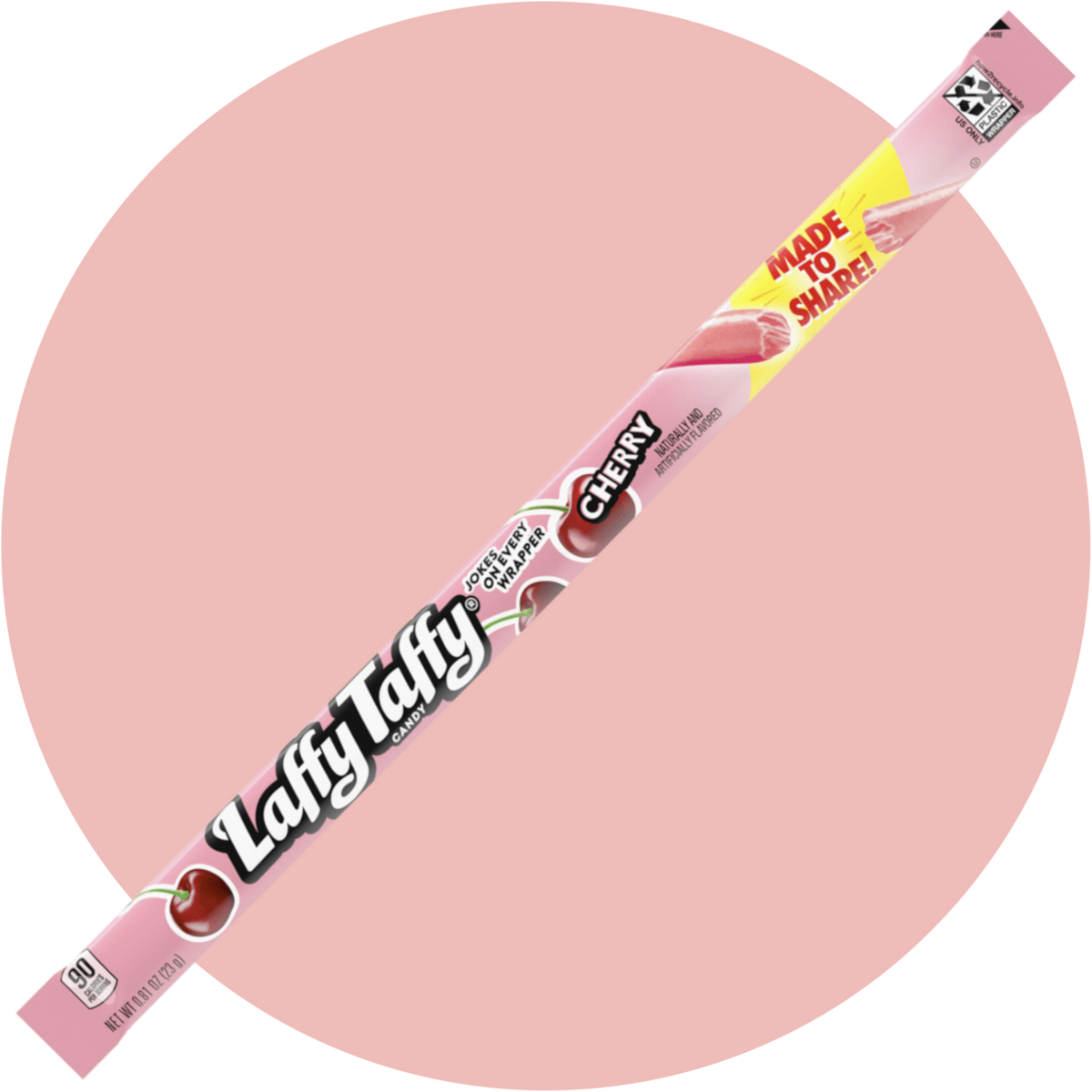 Laffy Taffy Cherry – Weicher Kaustreifen mit Kirschgeschmack in pink-roter Verpackung aus den USA