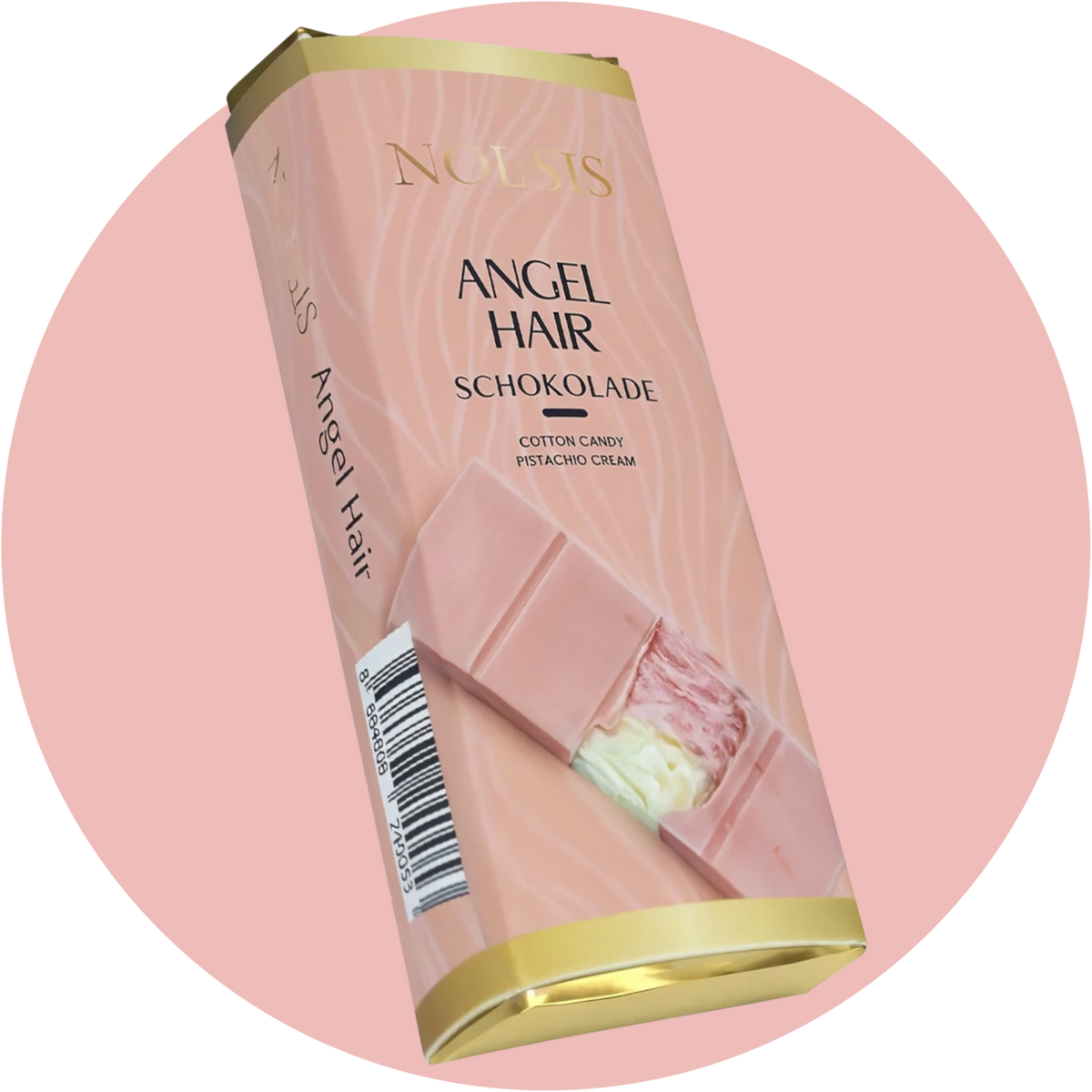 Angel Hair Schokolade – Feine Schokolade mit Pistaziencreme und Zuckerwatte, inspiriert von türkischer Pişmaniye