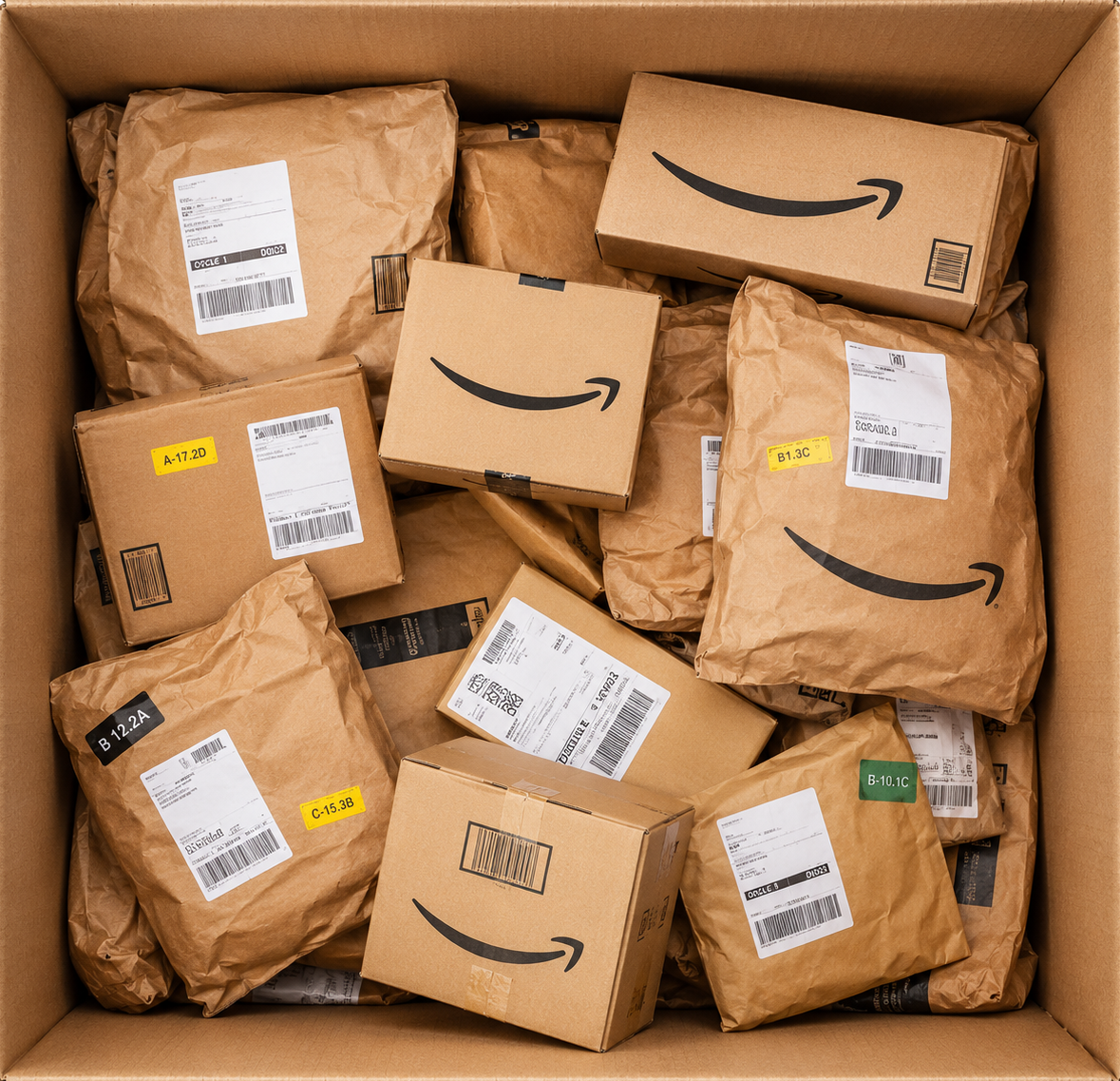 Secret Packs Amazon Original versiegelte Retouren Pakete