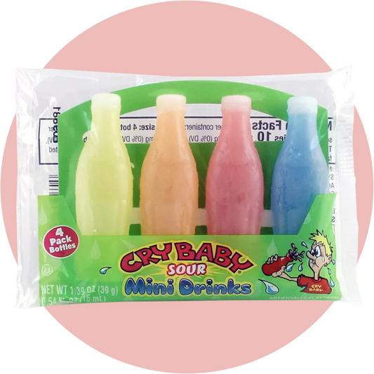 Cry Baby Wax Candy Bottles – Saure Mini-Drinks in essbaren Wachsflaschen
