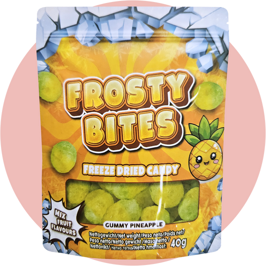Frosty Bites Gummy Pineapple gefriergetrocknete Süßigkeit mit Ananasgeschmack