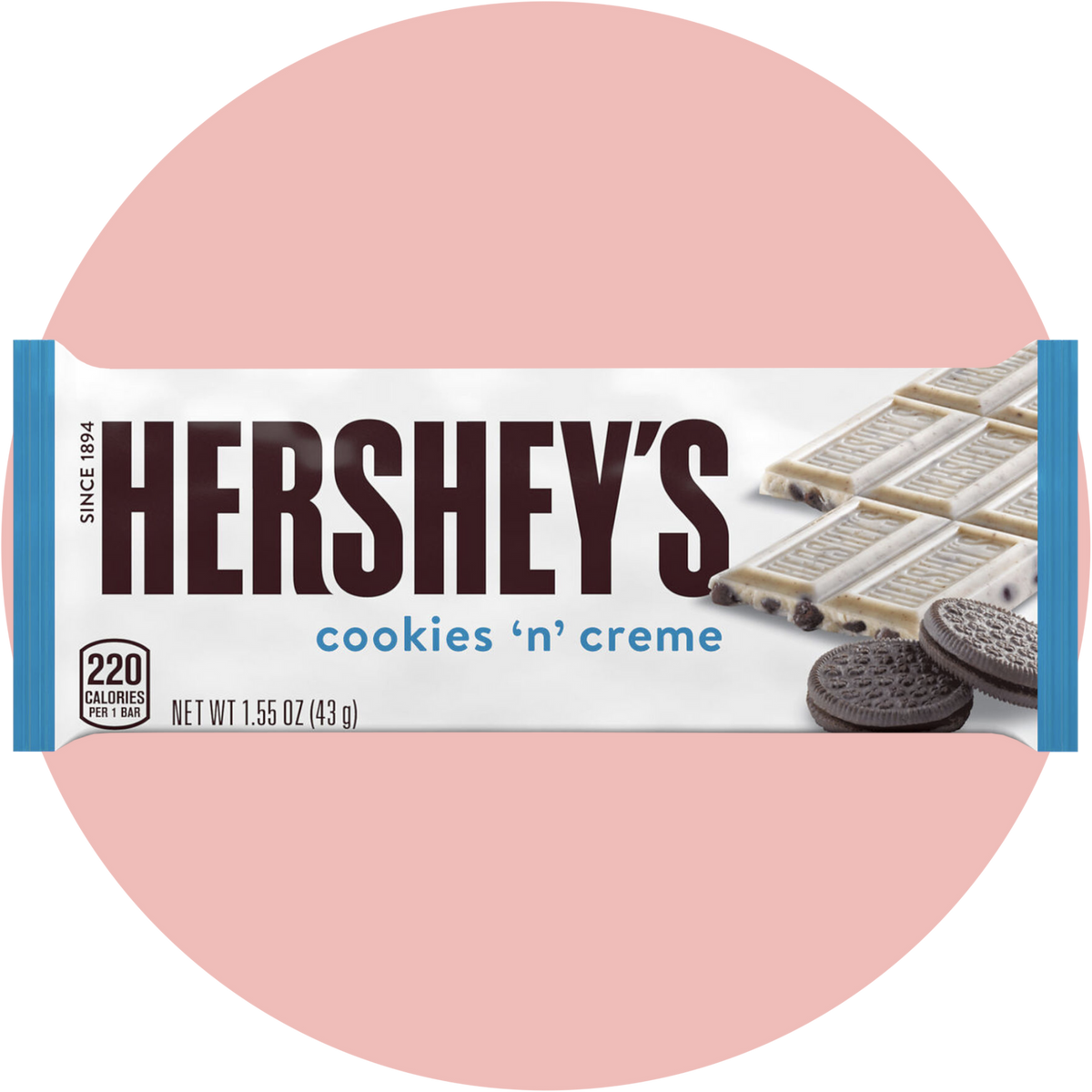 Hershey's Cookies and Cream – Weiße Schokolade mit knusprigen Cookie Stückchen