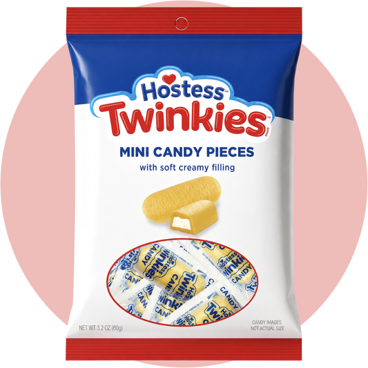 Hostess Twinkies Candy Pieces mit cremiger Füllung einzeln verpackt