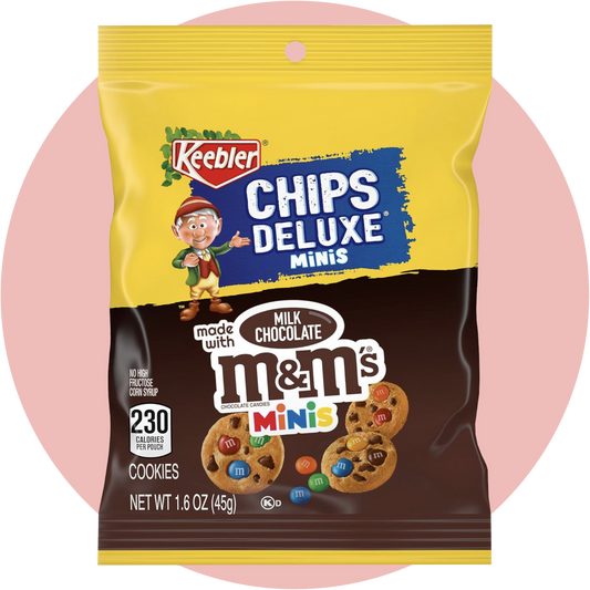 Keebler M&M's Cookies – Weiche Cookies mit bunten M&M's in braun-gelber Verpackung