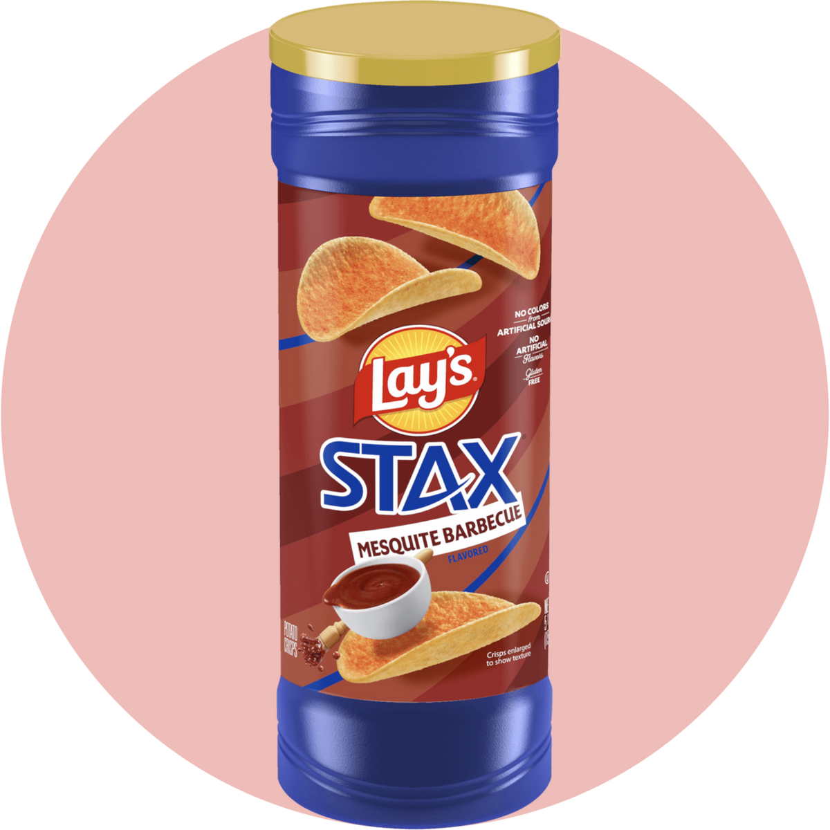 Lay’s Stax Mesquite Barbecue Chips mit würzig-rauchigem BBQ Geschmack