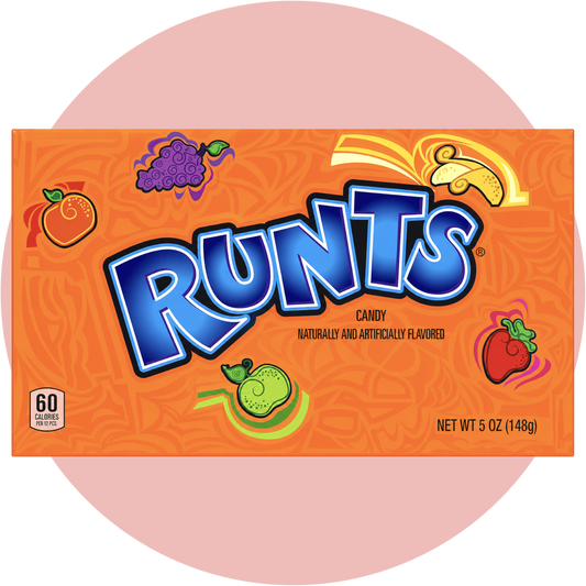 Runts Candy bunte amerikanische Fruchtbonbons in verschiedenen Fruchtformen