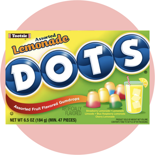 Tootsie Dots Lemonade – Weiche Kaubonbons mit fruchtigem Limonaden Geschmack aus den USA