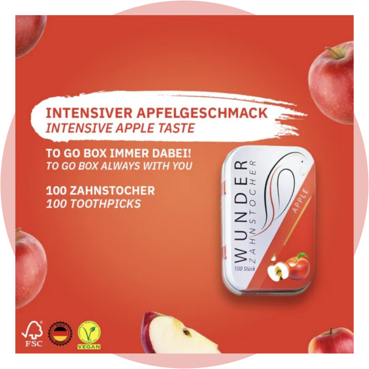 Wunder-Zahnstocher Apfel